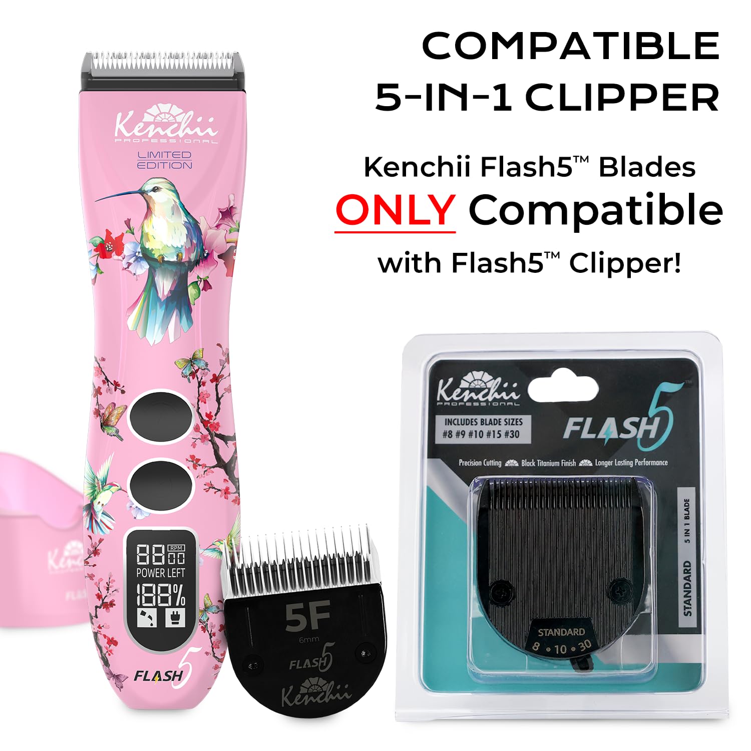 Diseño resistente de Kenchii para cambios de hojas fáciles.