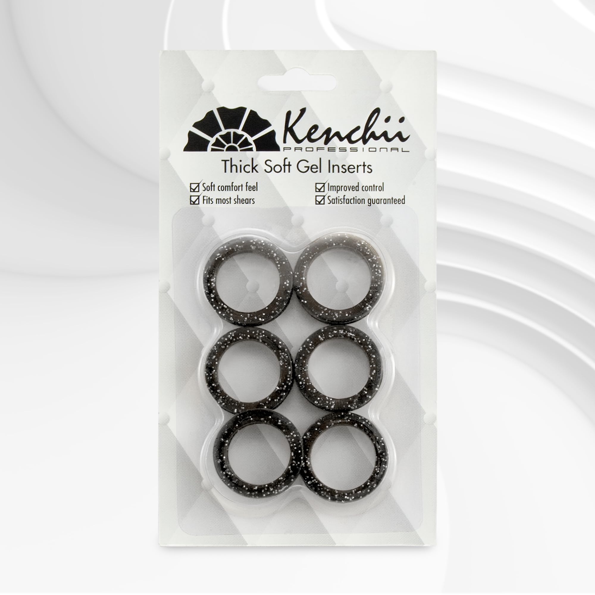Kenchii inserciones de anillo de dedo ajuste perfecto para comodidad prolongada.