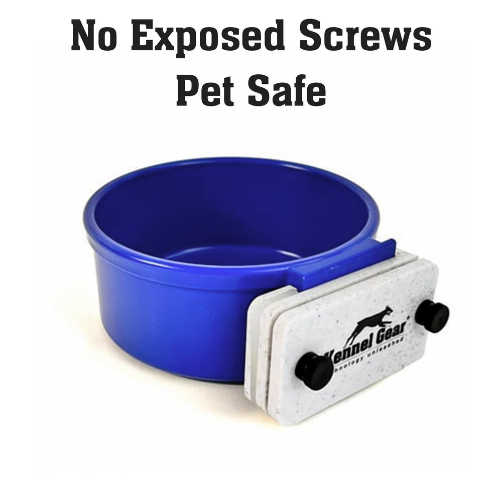 Kennel-Gear bebedero apto para lavado, fácil de limpiar.