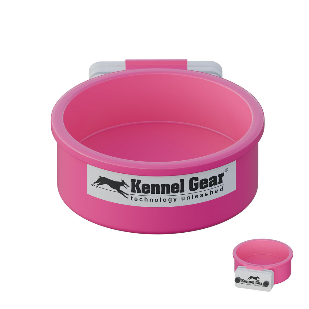 Kennel-Gear bebedero-jaula-perro sin derrames, ideal para limpieza rápida