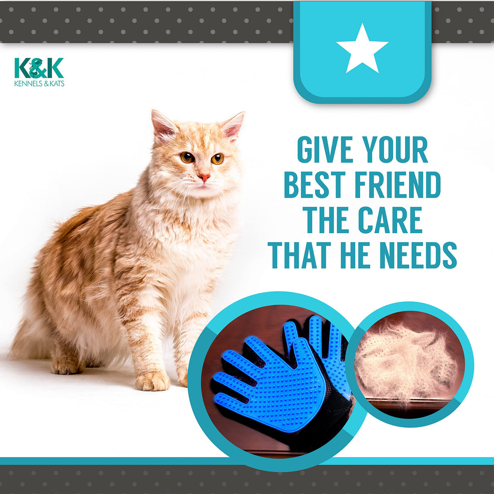 Kennels & Kats guantes de cuidado del pelaje diseño cómodo y transpirable