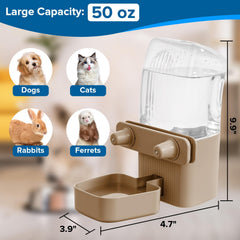 Kenond dispensador para gatos y perros, instalación externa facilita el rellenado.