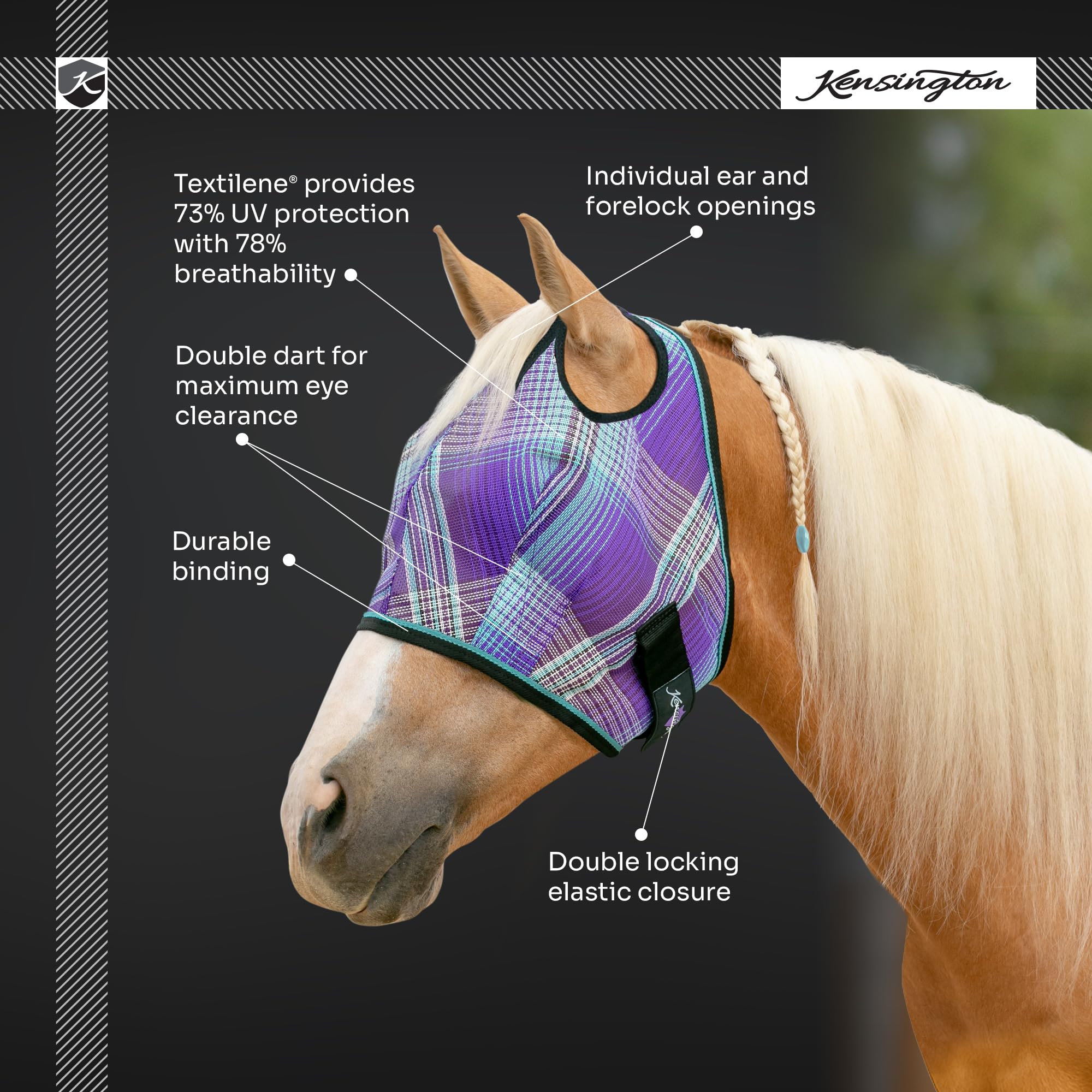 Kensington Protective Products máscara UV con dardos oculares dobles para mayor espacio visual