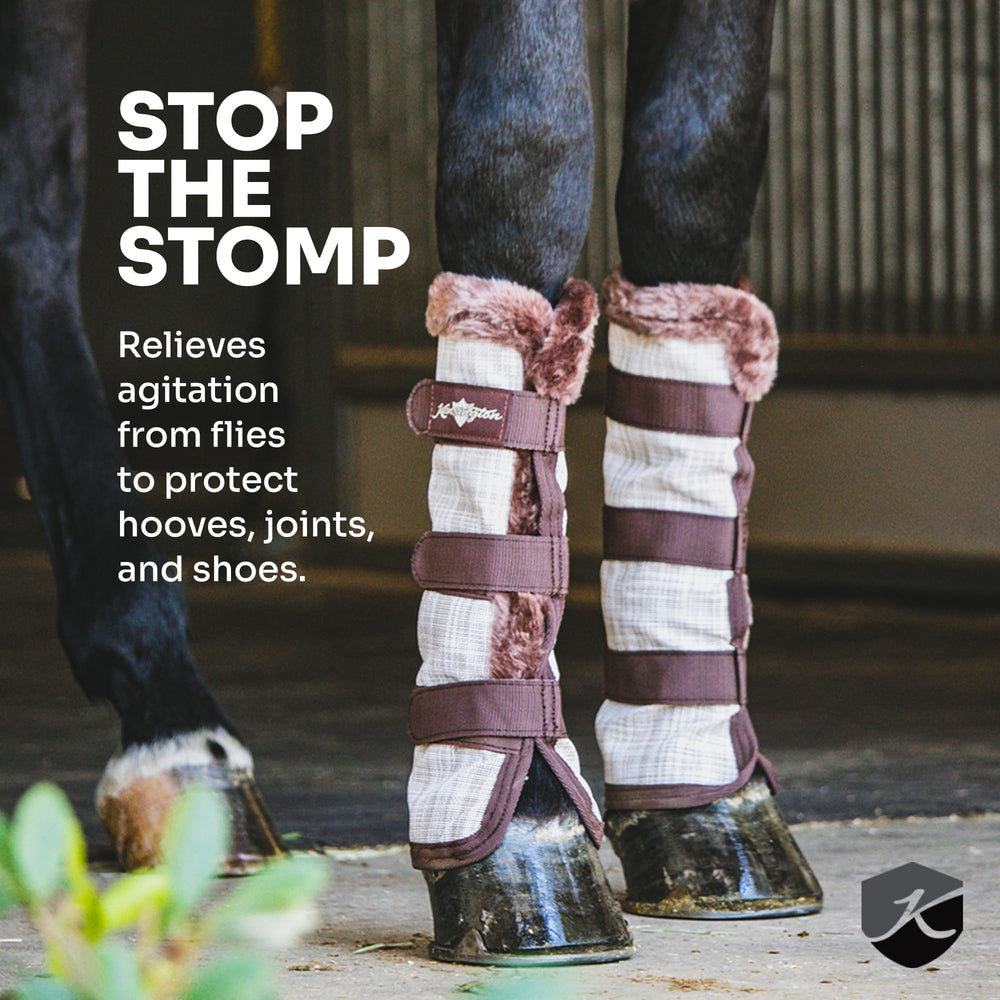 Tres cierres de velcro en las botas Kensington para un ajuste seguro.