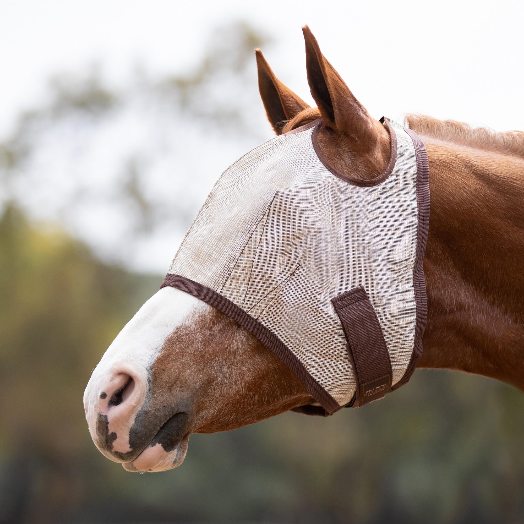 Kensington UV máscara moscas caballo apertura doble orejas facilita ajuste