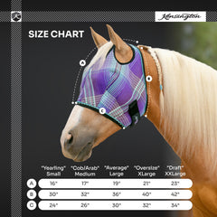 Kensington UV máscara moscas caballo libertad de crin ofrece comodidad