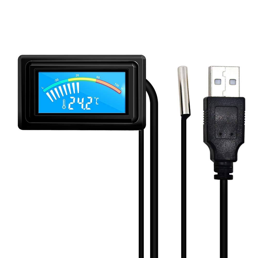 KETOTEK termómetro digital con alimentación USB para computadoras y energía