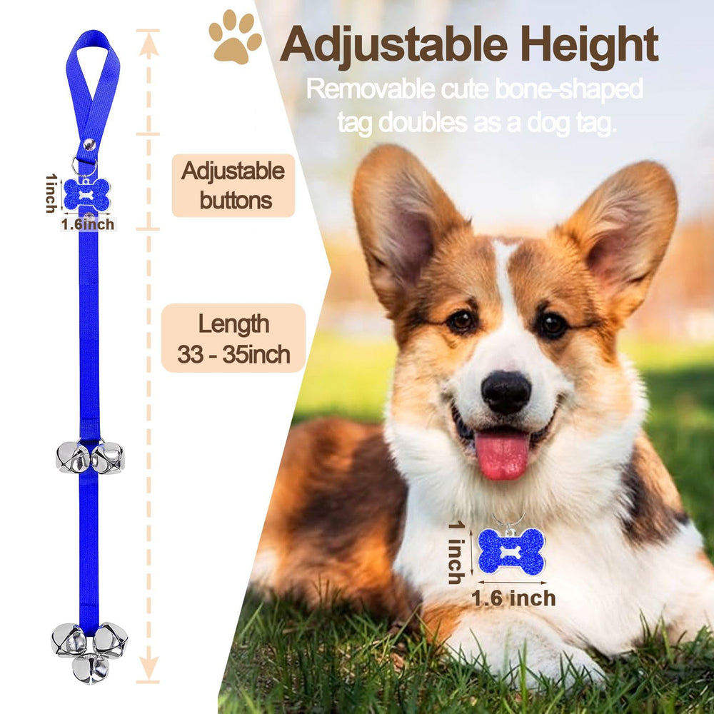 KEXIAVA campanas para perros acero inoxidable, duraderas y sonido claro cuando se activan.