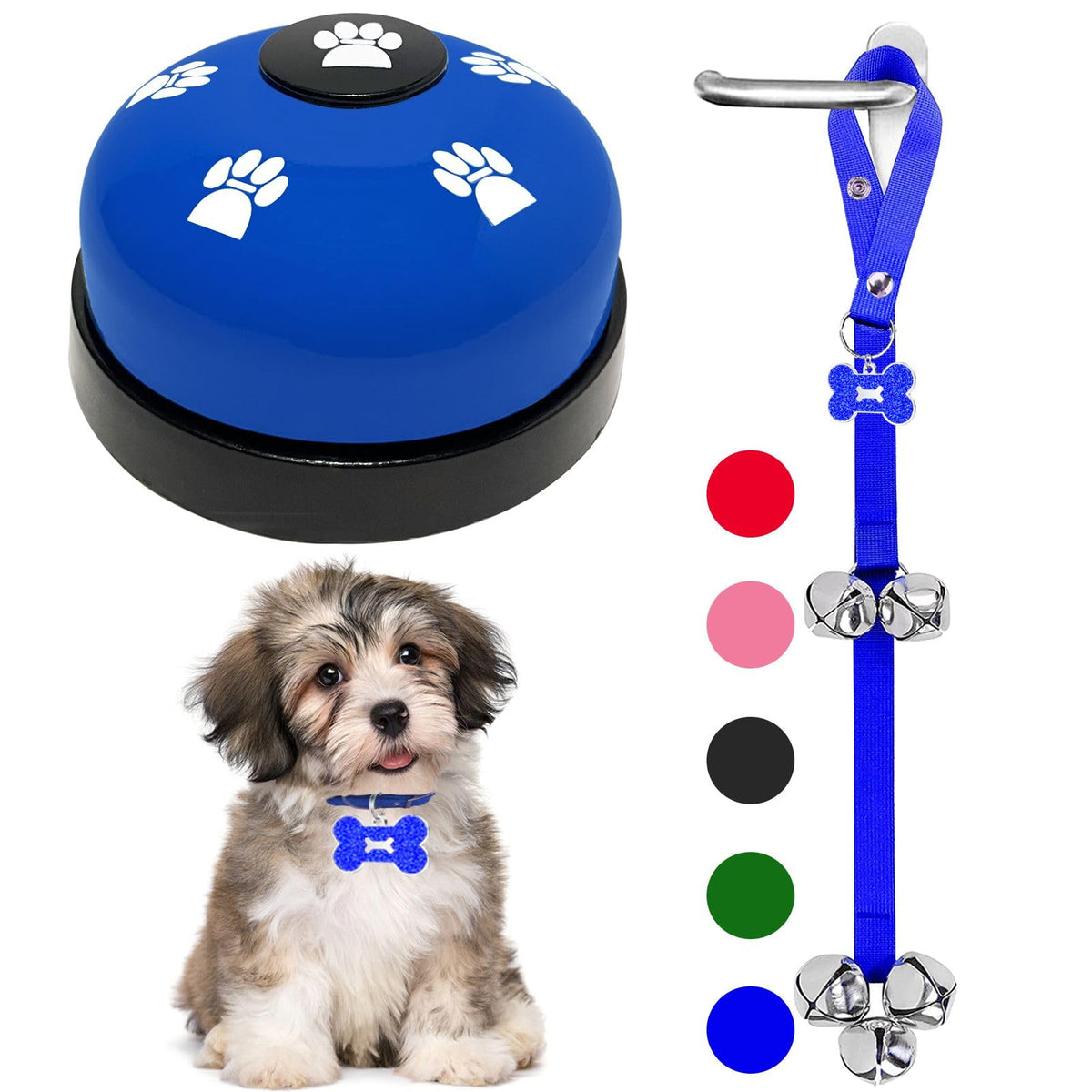 KEXIAVA dos-pack campanas para perro puerta, ideal para avisos y entrenamiento.