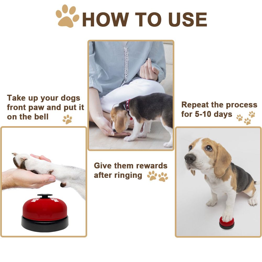 KEXIAVA guía de entrenamiento simple para que el perro toque la campana