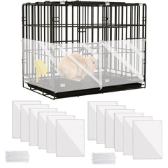 KEYIDE Guardia de orina para conejo: paneles transparentes que evitan salpicaduras.