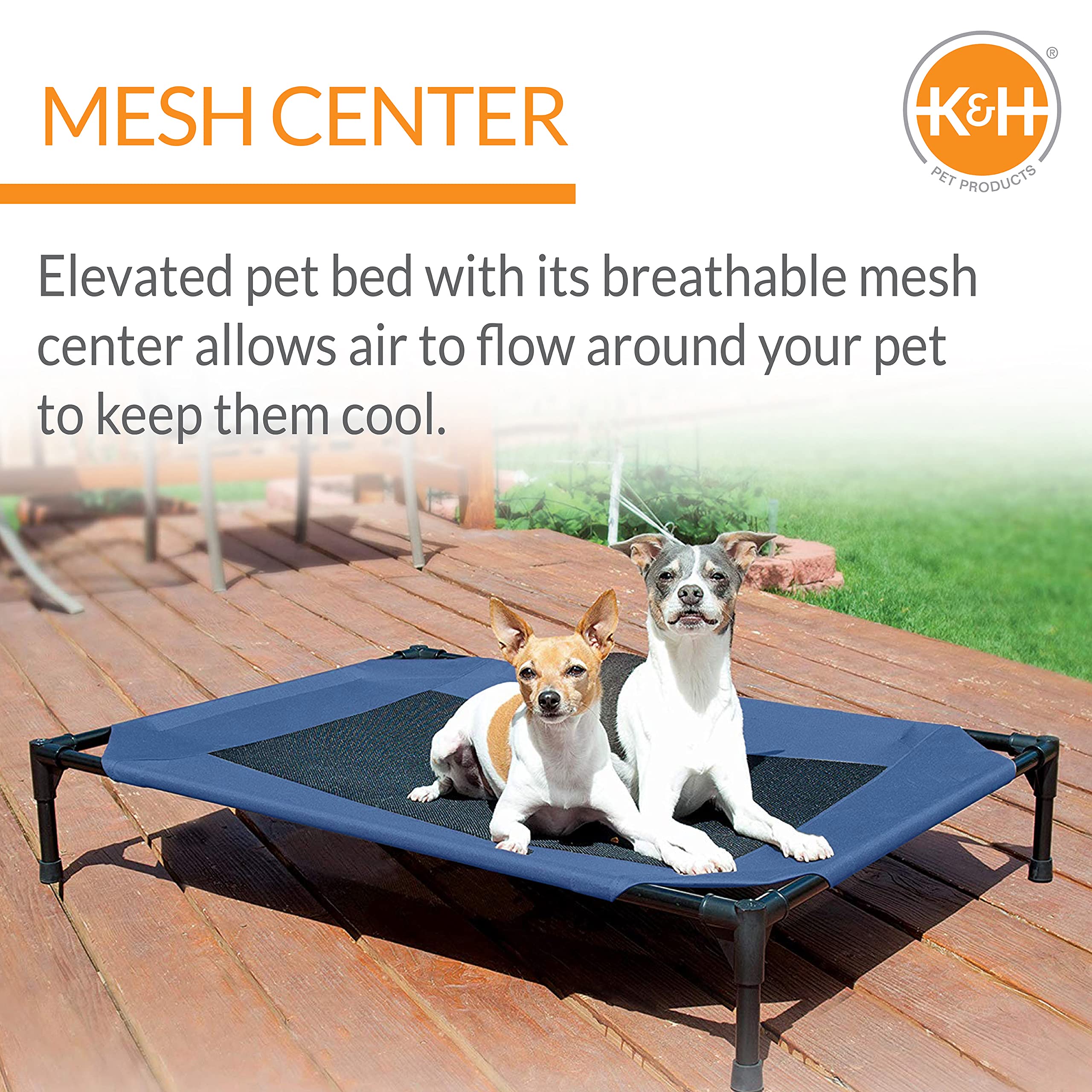 Cama para perros, tela resistente de K&H, durabilidad diaria.