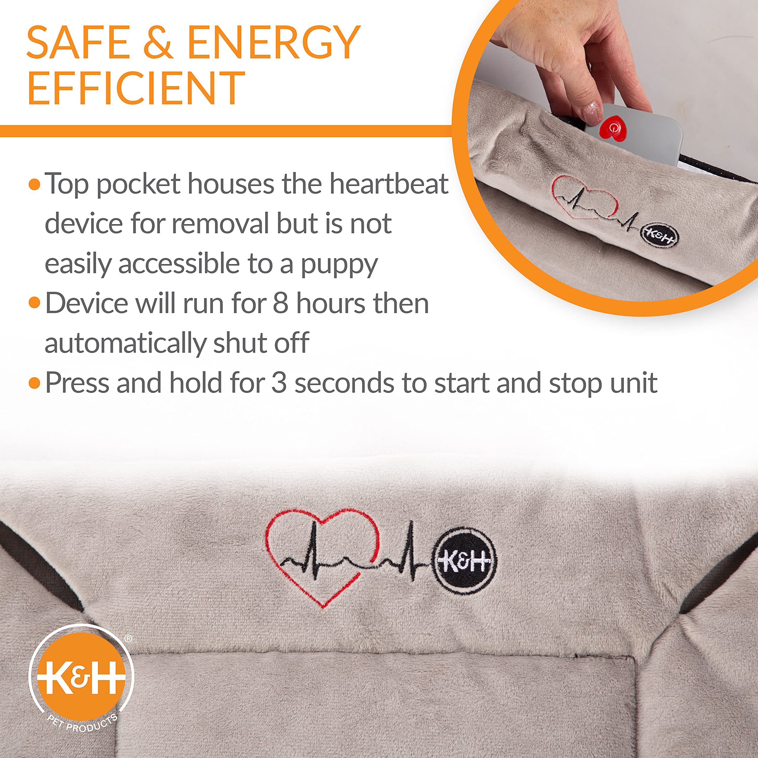 K&H Pet Products dispositivo latido extraíble para lavar