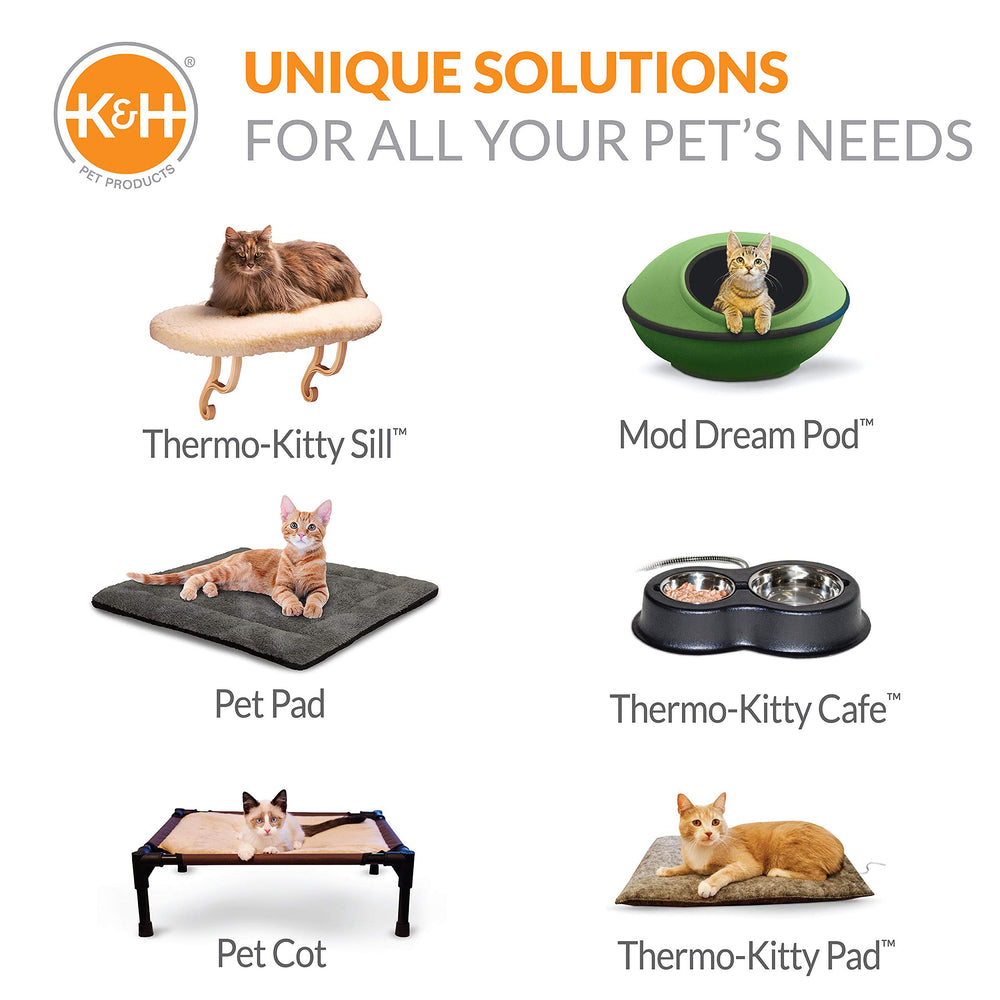 K&H Thermo-Kitty Café seguridad certificada para exteriores.