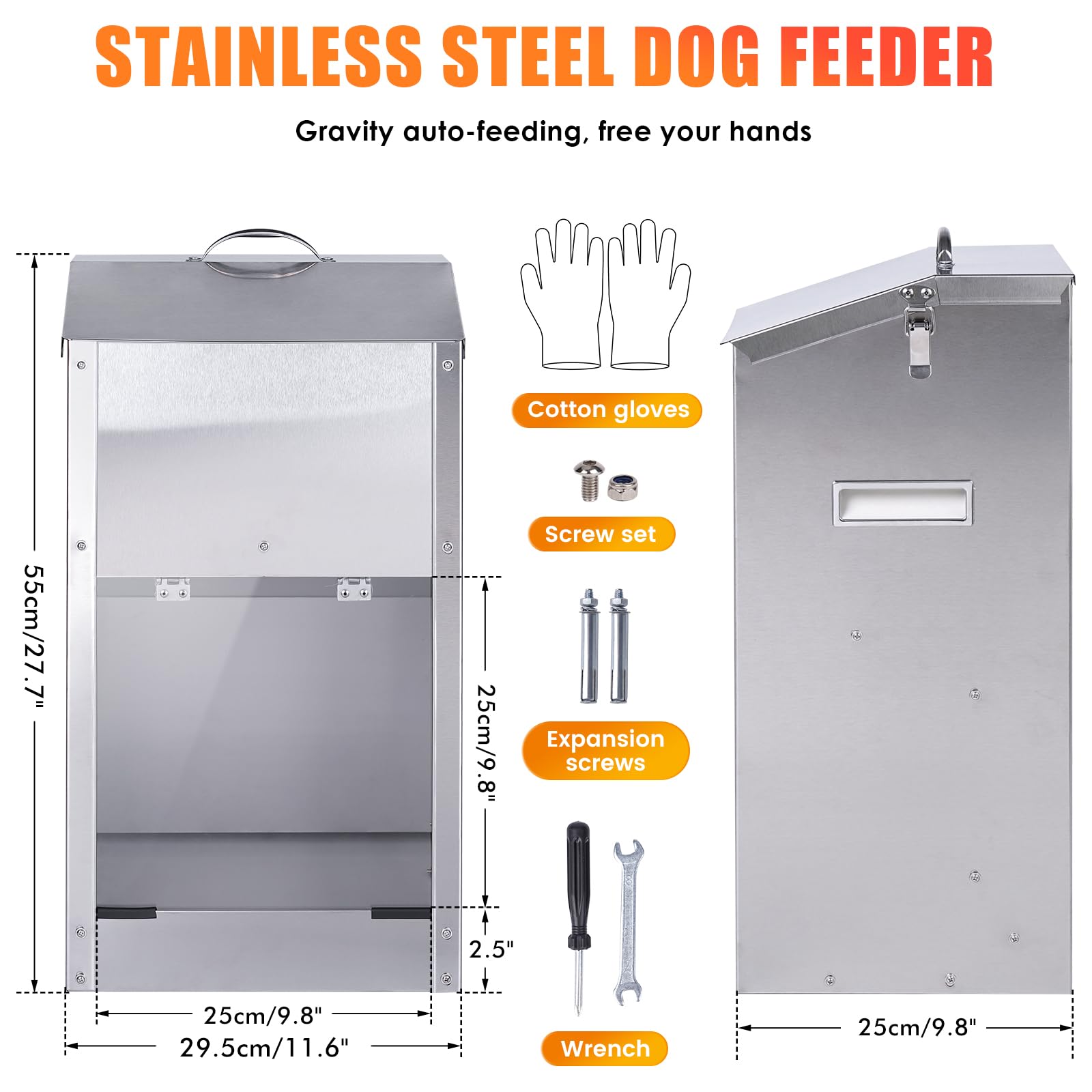 Diseño ergonómico de KHEARPSL para perros grandes durante la comida