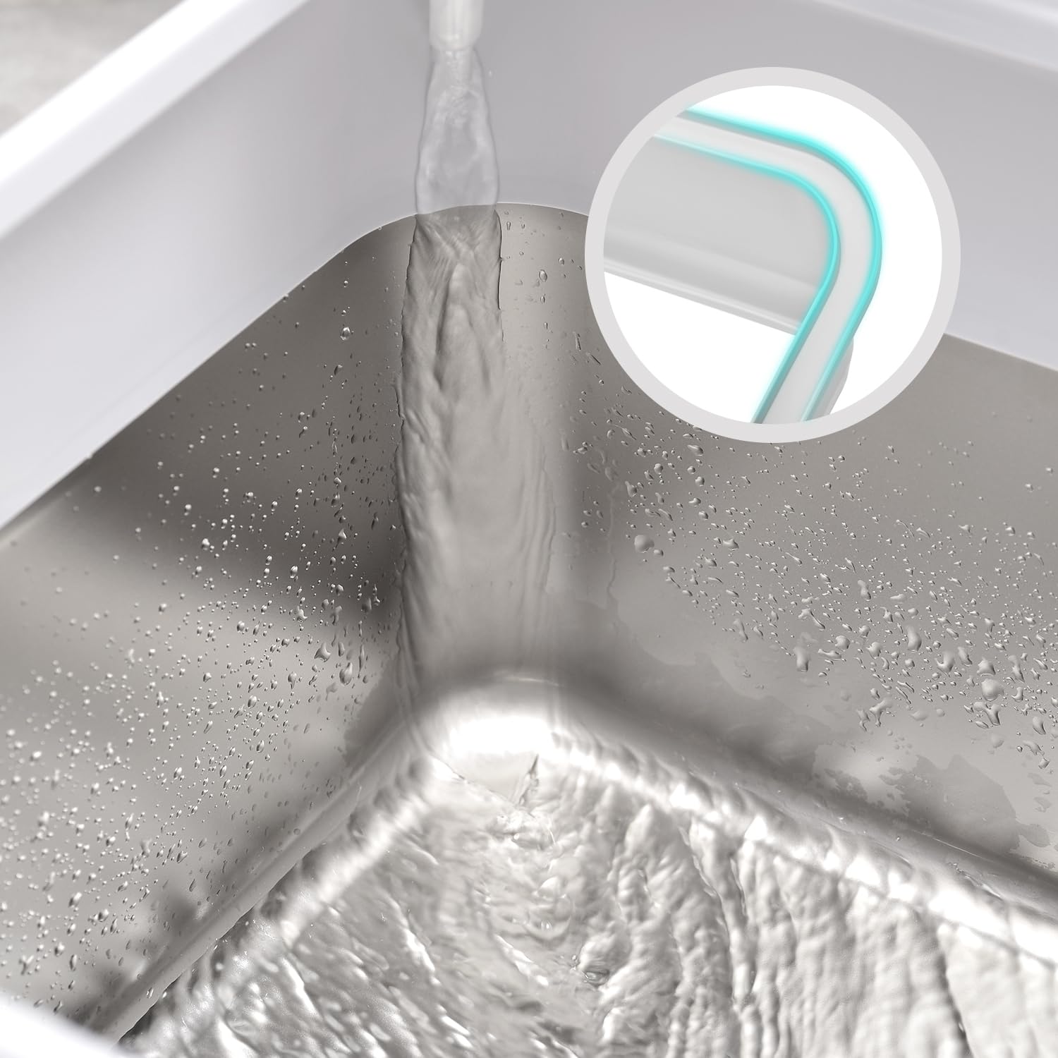 Kichwit caja de acero inoxidable, duradera y resistente a óxido
