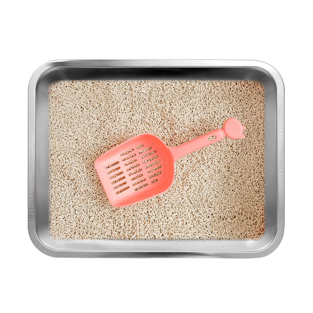 Kichwit caja de arena para gatos, superficie lisa antiadherente para limpieza fácil.