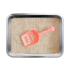 Kichwit caja de arena para gatos, superficie lisa antiadherente para limpieza fácil.