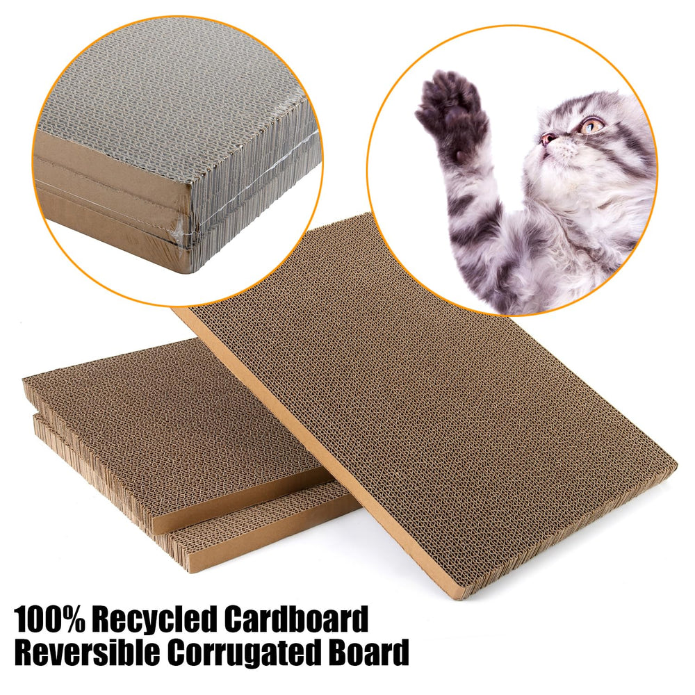 Kichwit tablero rascado gato reversible, dos caras para uso prolongado.