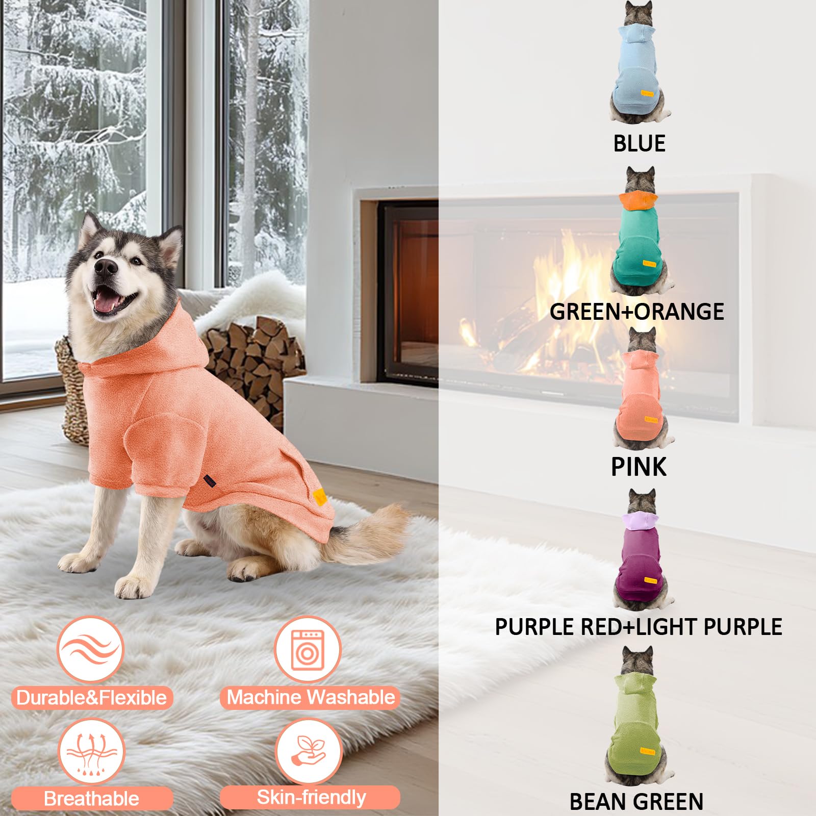 Capucha de Kickred en la sudadera, estilo adorable para perros.