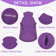 Kickred chaqueta para perro con orificio para correa, paseo con control