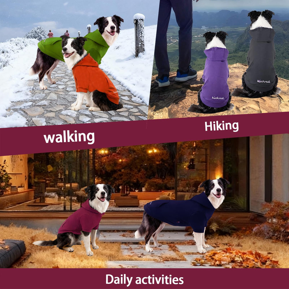 Kickred sudadera para perro para uso al aire libre, resistente y lavable.