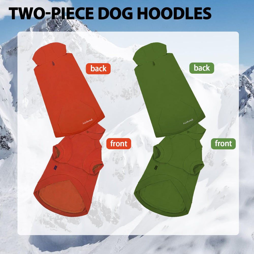 Kickred sudadera para perro con bolsillo delantero: práctico para accesorios