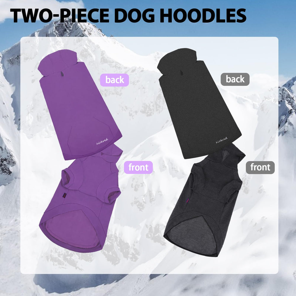 Kickred sudadera para perro con bolsillo frontal, práctico para objetos pequeños