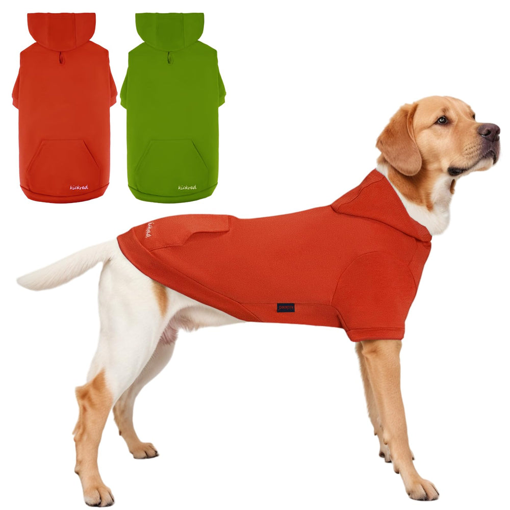 Kickred sudadera para perro con capucha: capucha cálida para paseos
