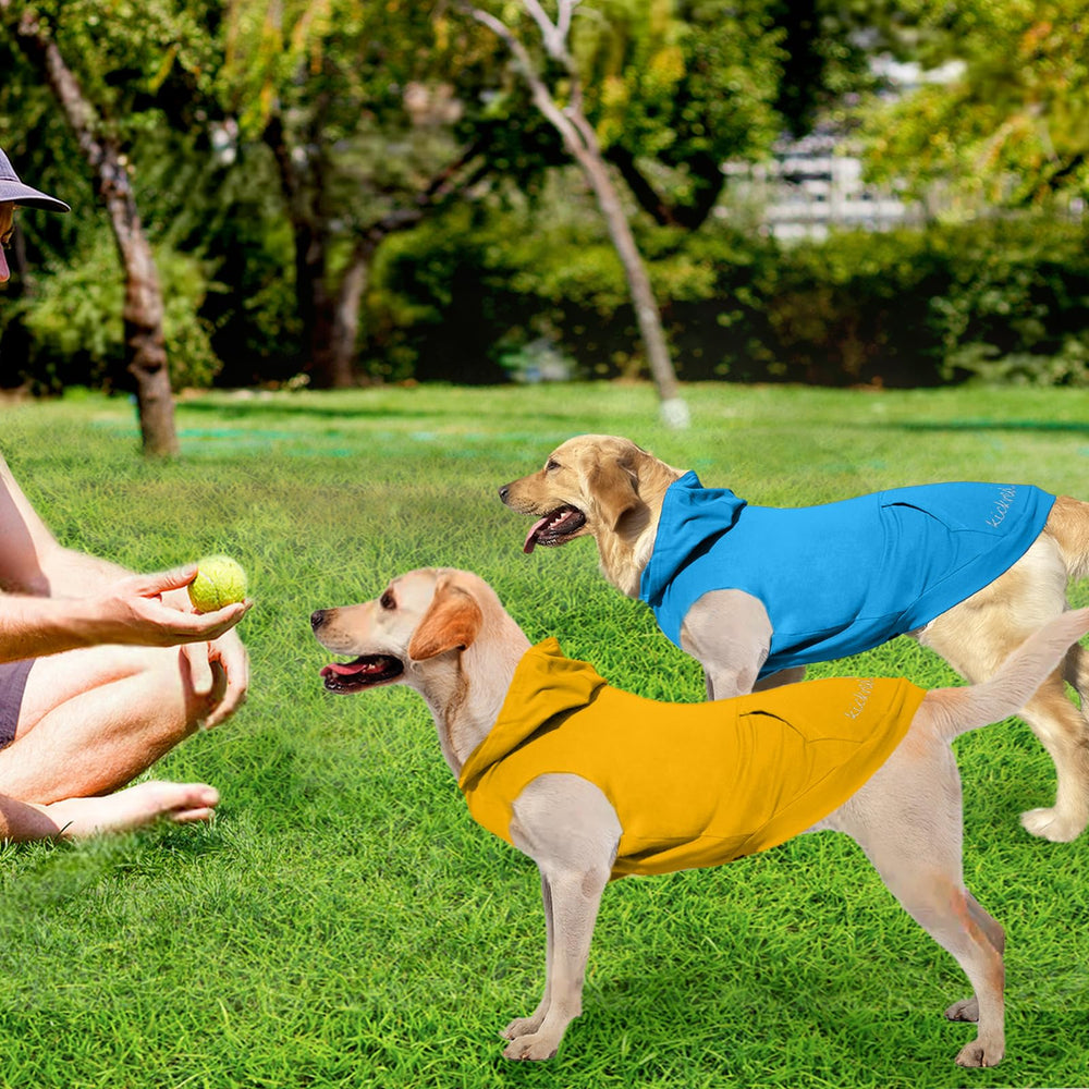Kickred sudadera para perro tela mezcla poliéster y algodón, suave y transpirable.