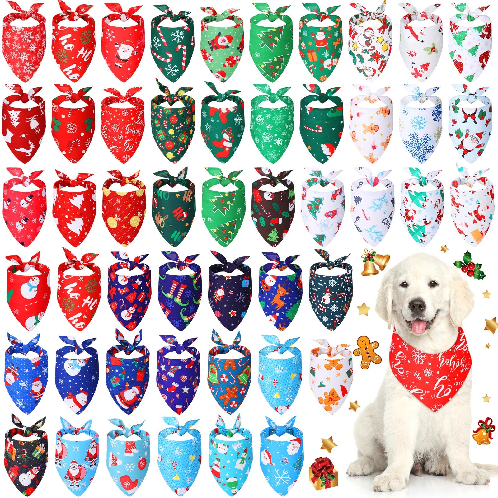 Kigeli bandanas navidad muneco-nieve para sesiones de fotos festivas con la mascota