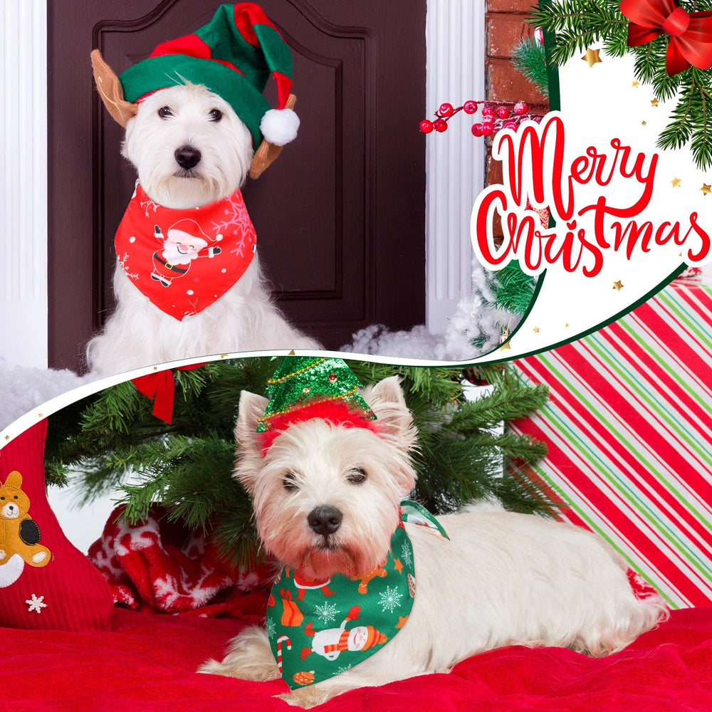 Kigeli bandanas navidad Santa para paseos festivos con la mascota