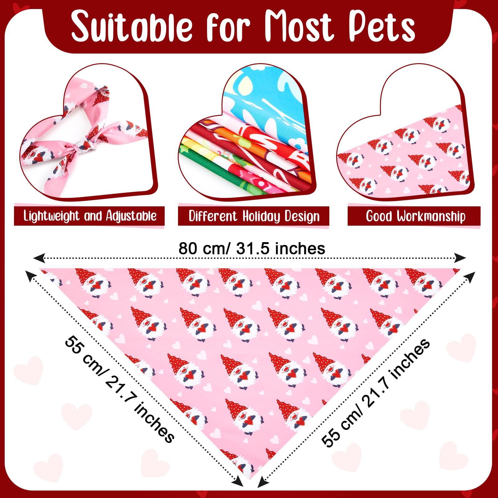 Bandanas Kigeli para perros, arcoíris brillantes para celebraciones y fotos alegres.