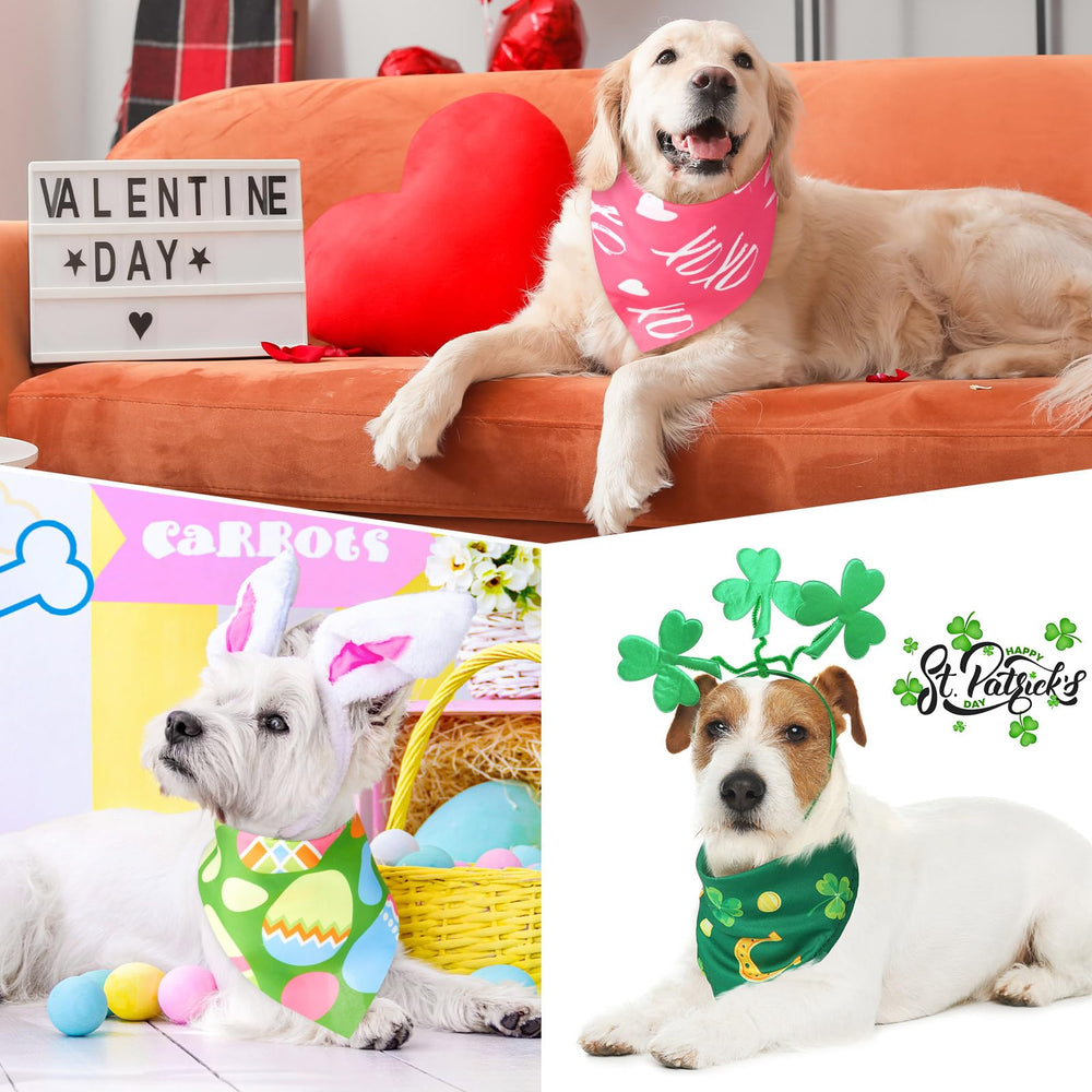Bandanas Kigeli para perros, huevos coloridos para colecciones temáticas.