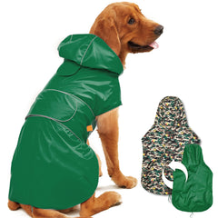 Kimee capa para perros lluvia reversible facilita cambiar estilo en segundos