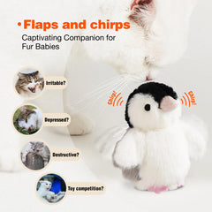 Kimee pingüino infusionado con catnip para juego estimulante.