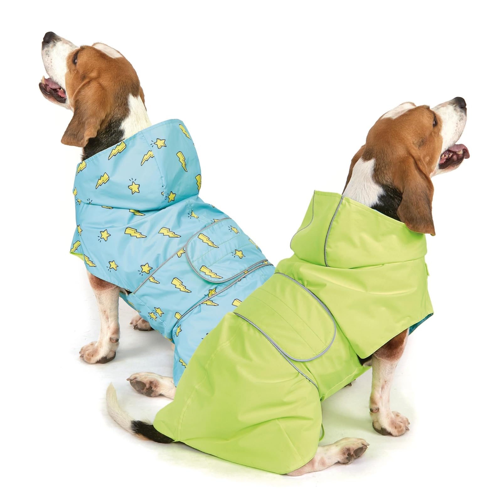 Chubasquero Kimee para perro de poliester para lluvia y viento.