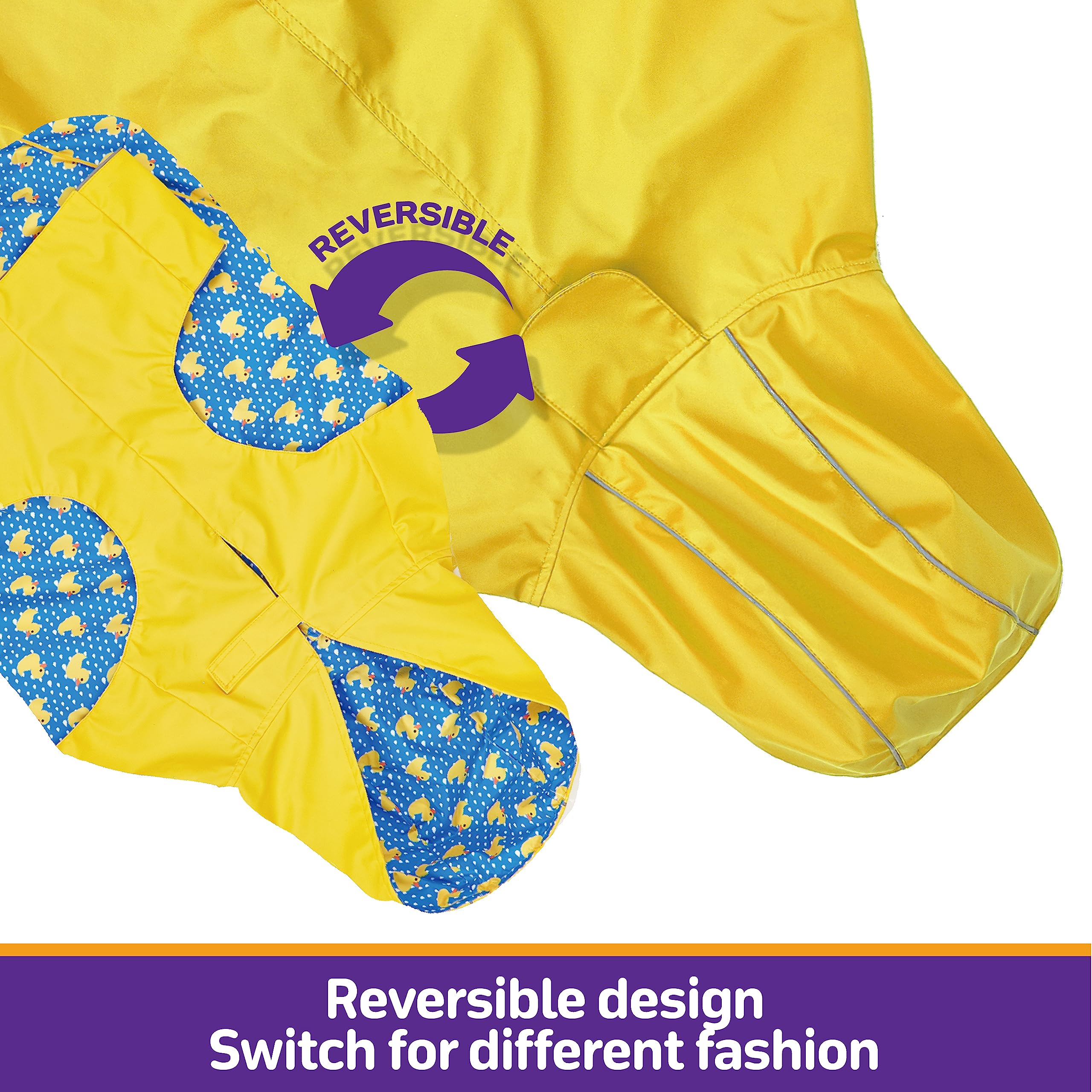 Capa Kimee con arcos para patas elásticas, ajuste cómodo en salidas.