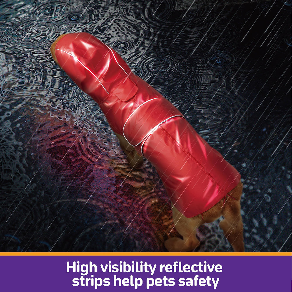 Capa Kimee con banda reflectante, mayor visibilidad en condiciones oscuras.