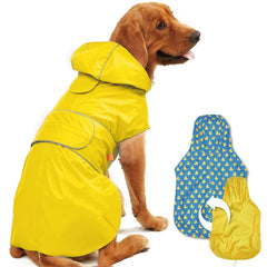Kimee impermeable reversible para perro, abriga con estilo en lluvia