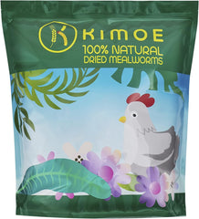 Kimoe bolsa-5lb gusanos deshidratados, fuente proteica para pollos.