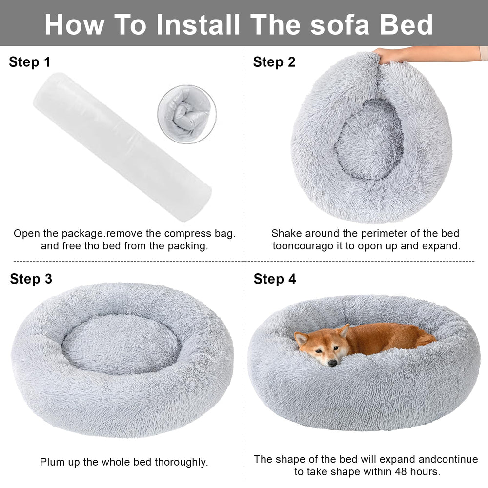 Cama Kimpets dona con borde elevado para contención segura.