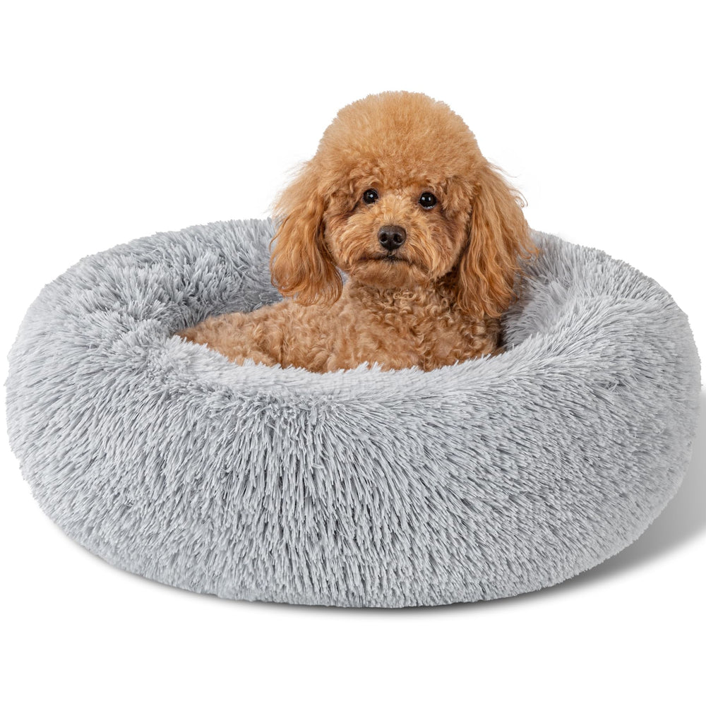 Kimpets cama para perros: rosquilla lavable para descanso suave y cómodo.