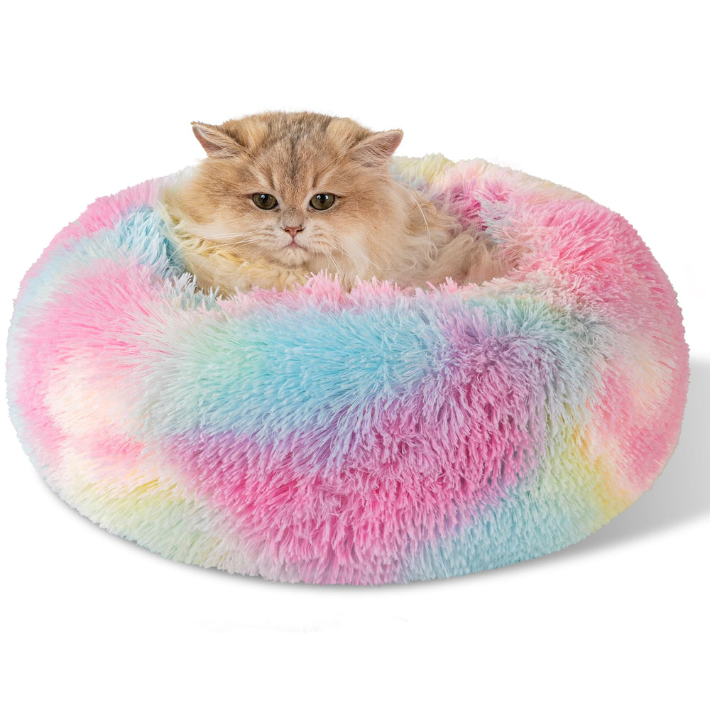 Cama Kimpets forma dona suave, ideal para descanso cómodo.