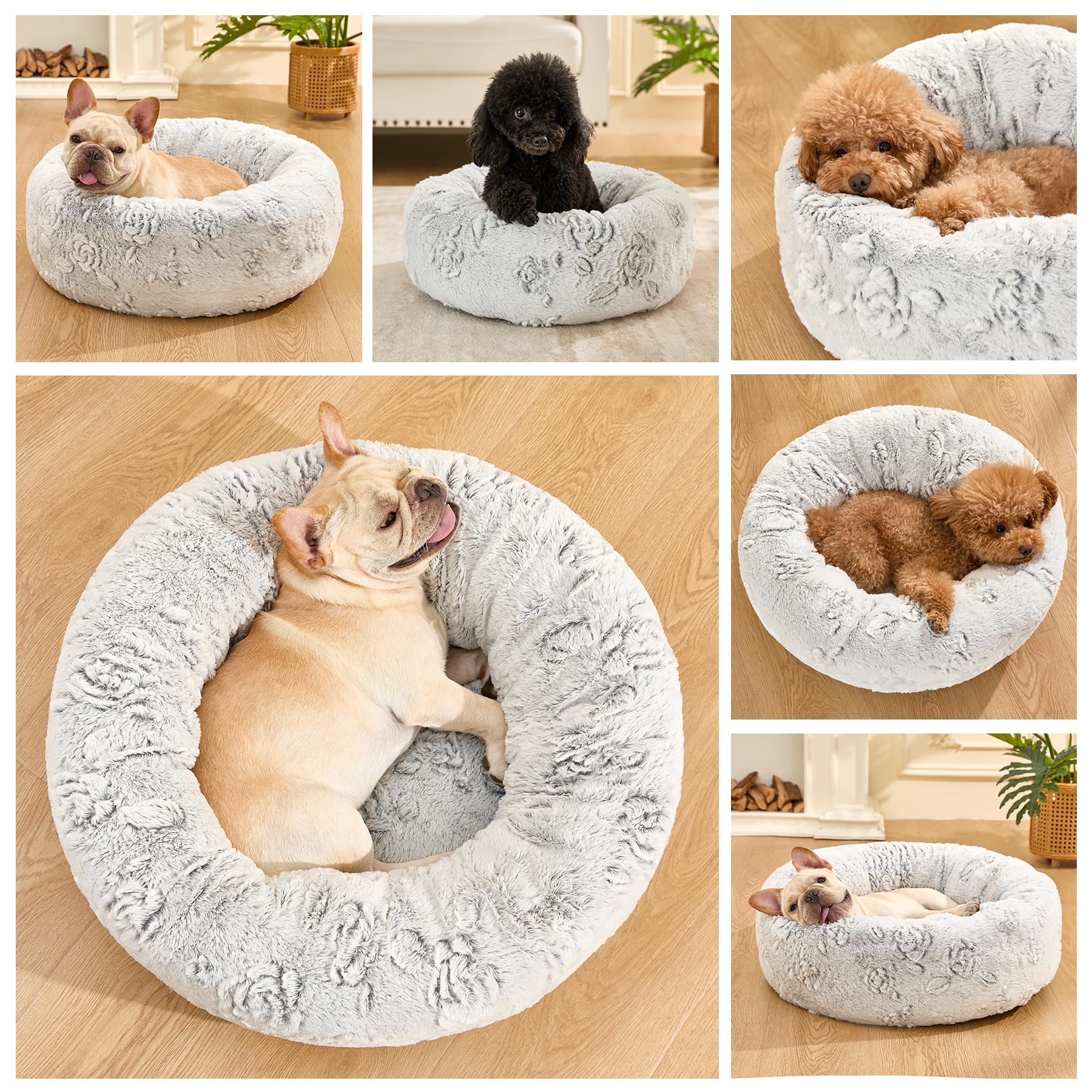 Detalle del borde acolchado de la cama Kimpets aporta contención suave y seguridad