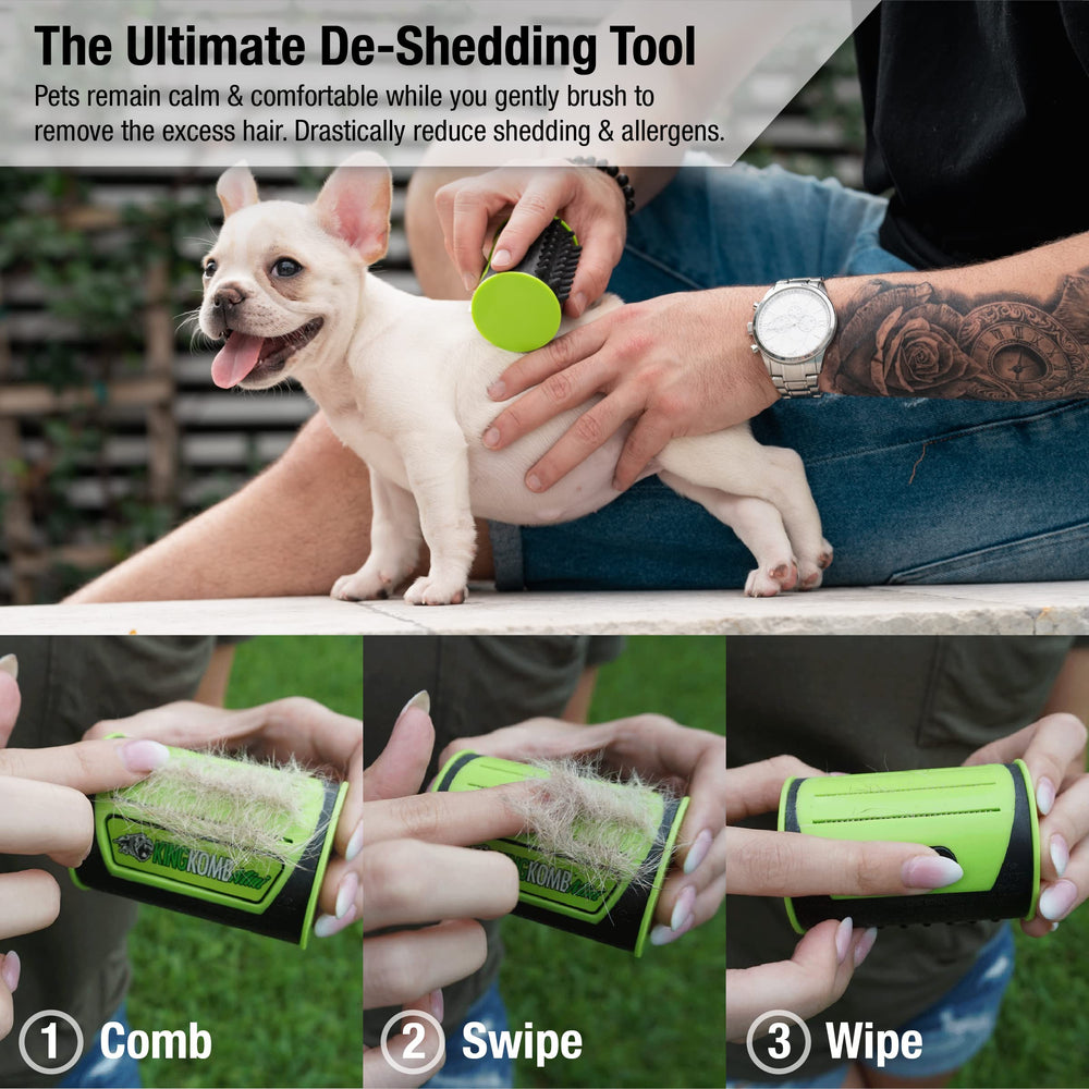 King Kanine Mini King Komb cabezal pequeño para sesiones de grooming suaves y precisas.