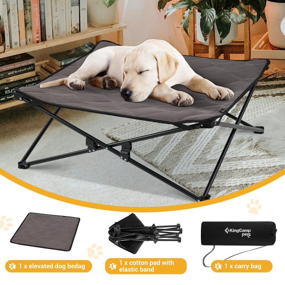 KingCamp plegable rápido sin herramientas, ideal para camping y viaje.