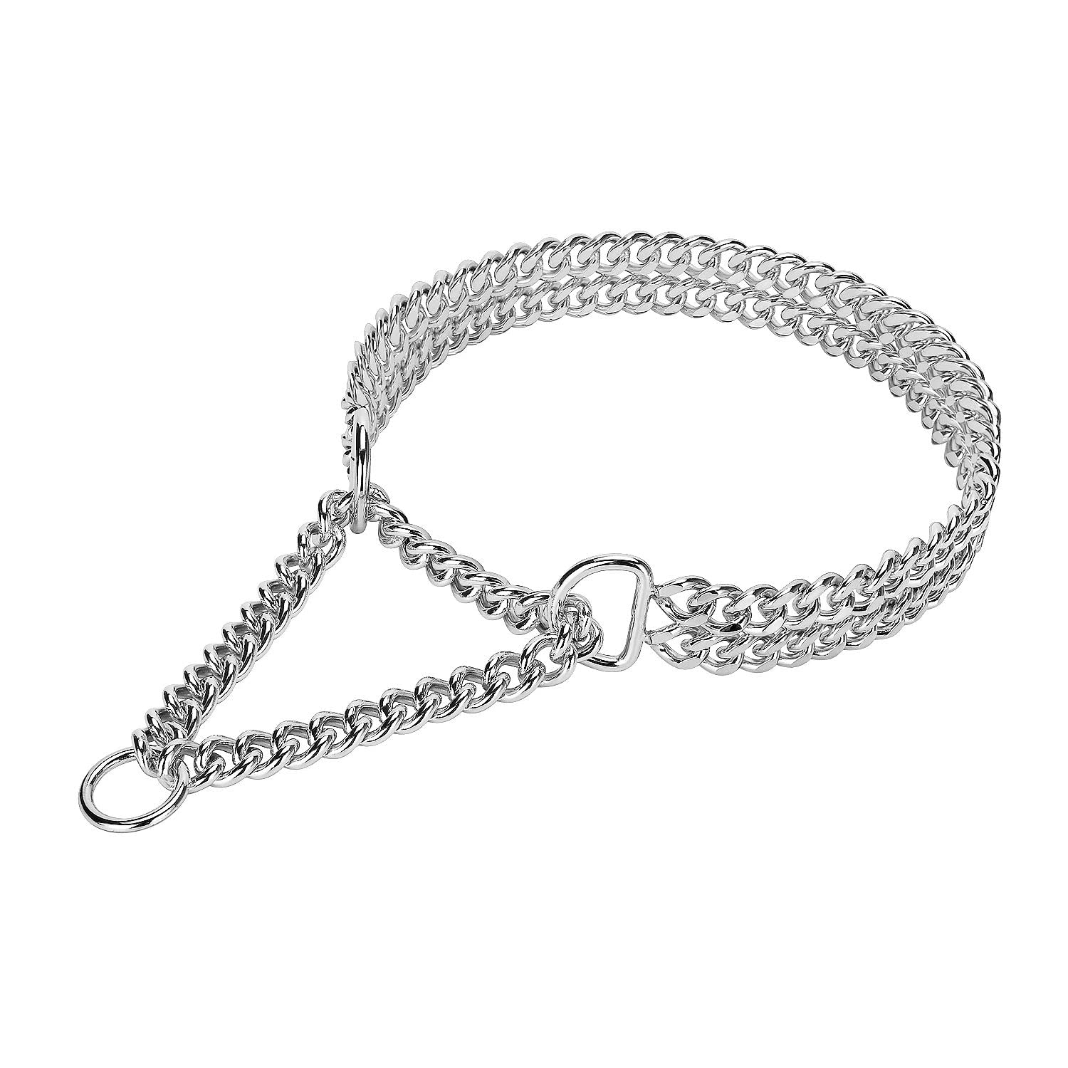 Kingoldogs collar plata ajuste 360 para paseo cómodo y seguro