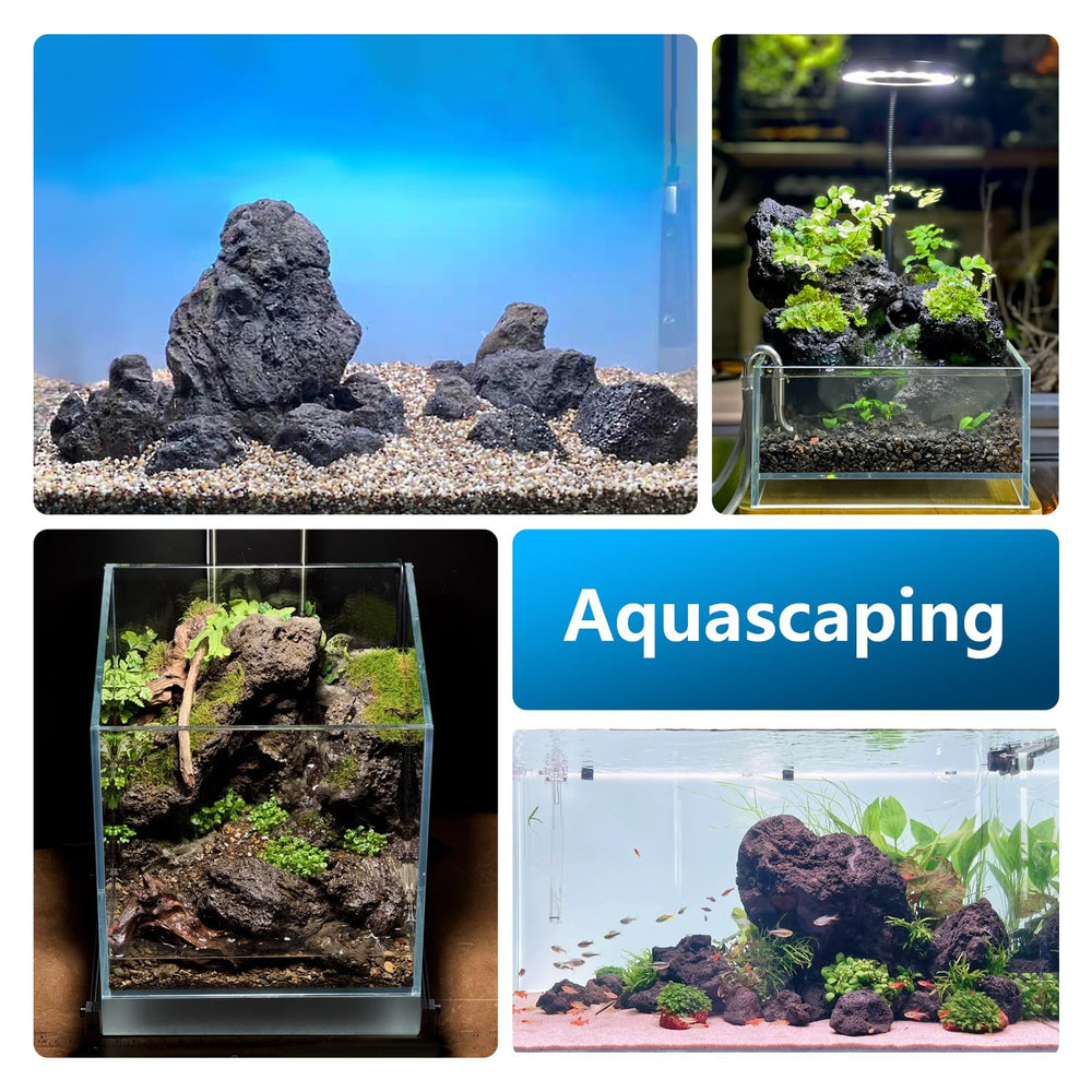 KINGRUI piedra volcánica para terrarios, decoración resistente y usos versátiles