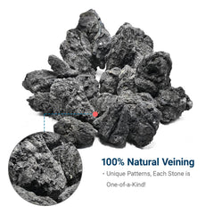 KINGRUI piedra volcánica decorativa para acuario, paisaje natural y duradero